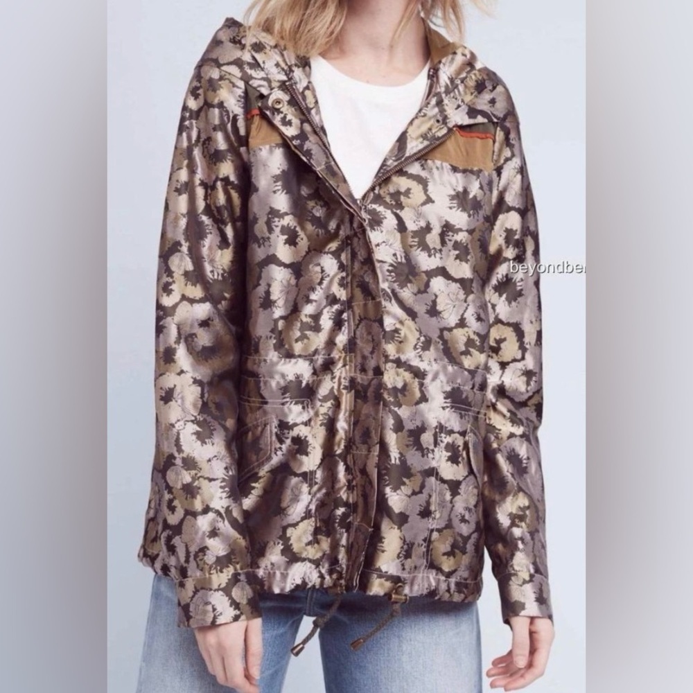 Anthropologie Hei Hei Floral Utility‎ Jacket Size Medium